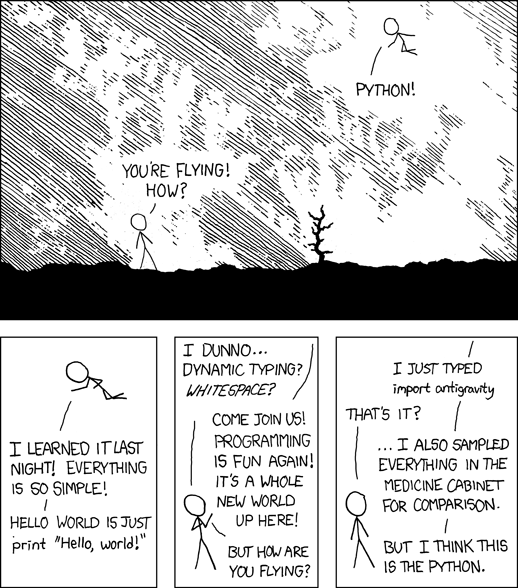 xkcd Python comic